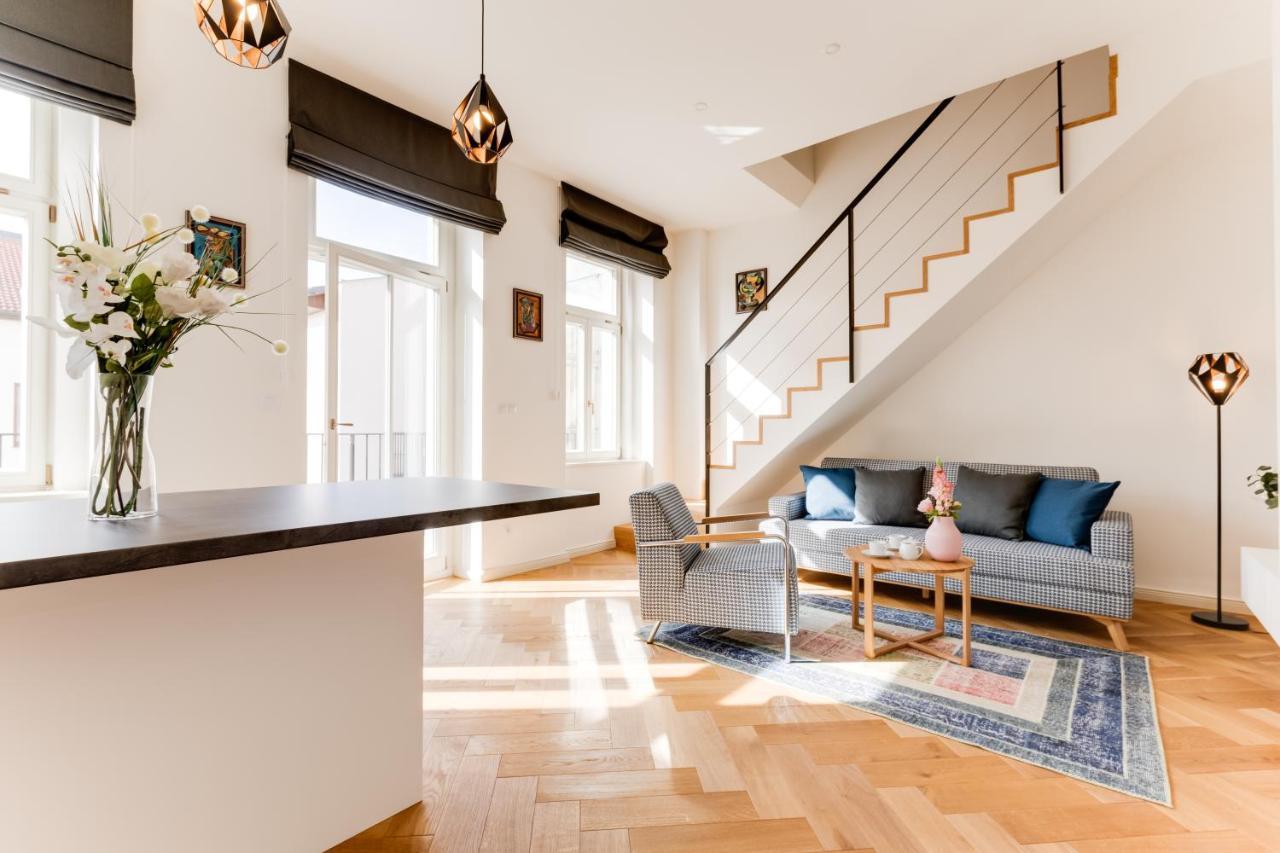 Apartamento Andel Design Duplex, Ac, Garage Praga Exterior foto